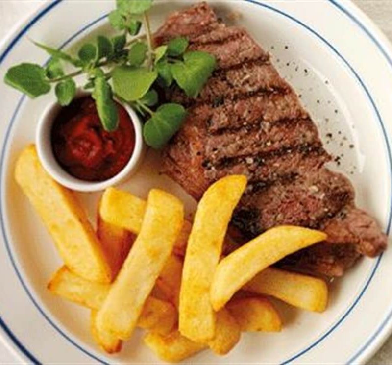 Perfect Steak and Chips with Homemade Ketchup Red Tractor