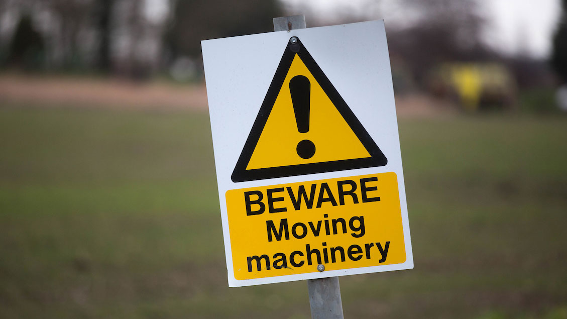 Farm safety sign