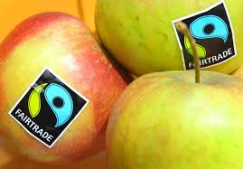 Apples with fairtrade logo