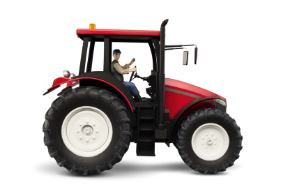 Model red tractor