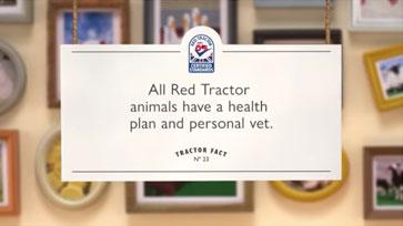 All Red Tractor animals have a health plan and personal vet.