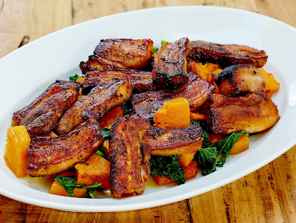 Pork belly strips