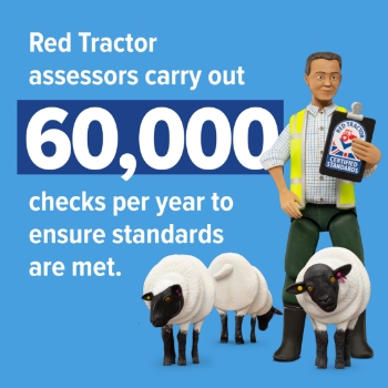 Red Tractor assessors carry out 60,000 checks per year to ensure standards are met.