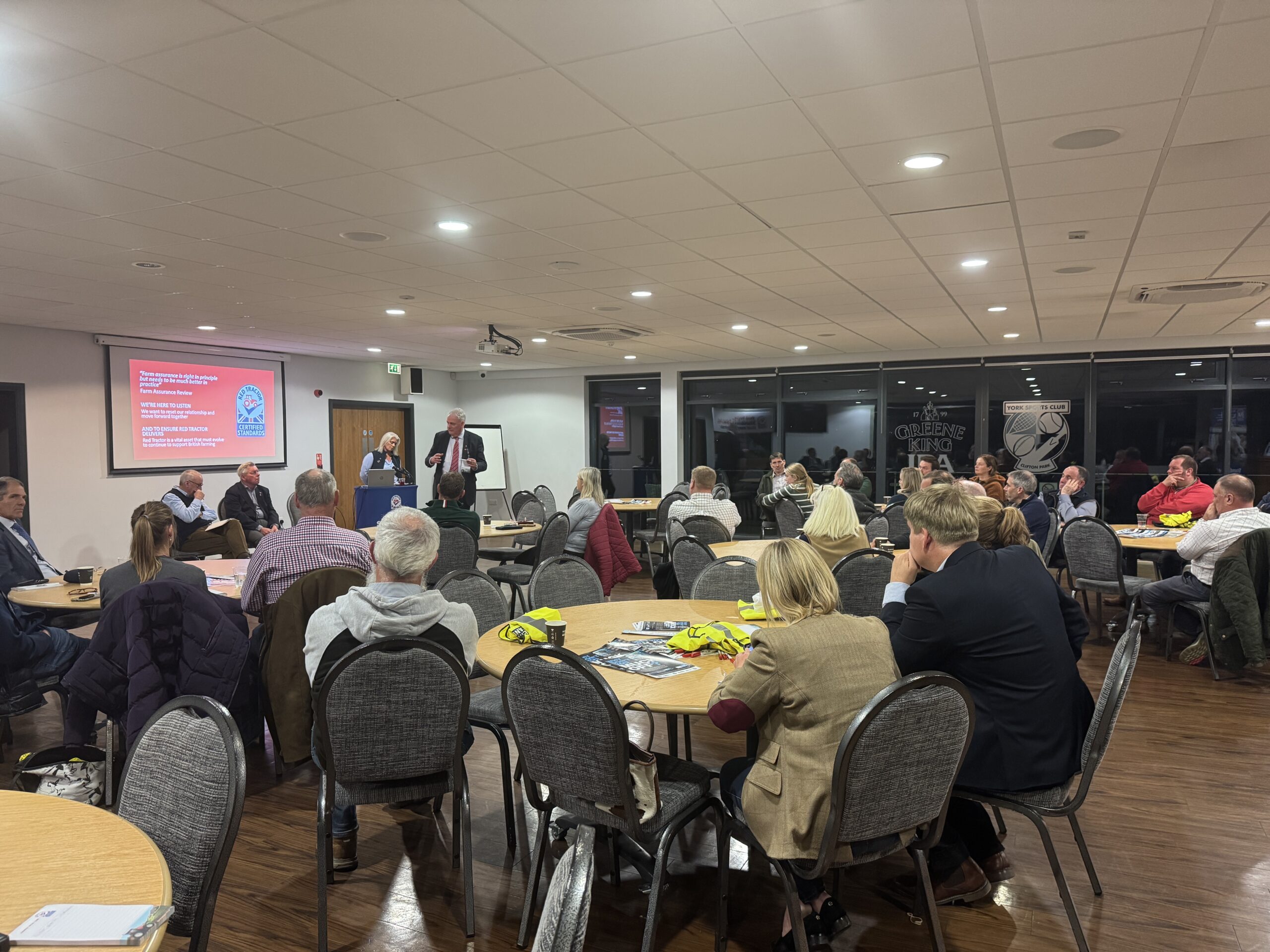 Farmers and Red Tractor in open conversation